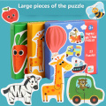1pc Children toys Puzzle Animal Transportation fruit and vegetable Early Learning Children's t Toys for Kids Educational