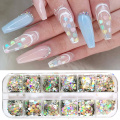 Butterfly Nail Sequins Glitter Style Moon Flakes Paillette Iridescent Maple Leaf Decoration 3d Nail Art Sequins Nail art