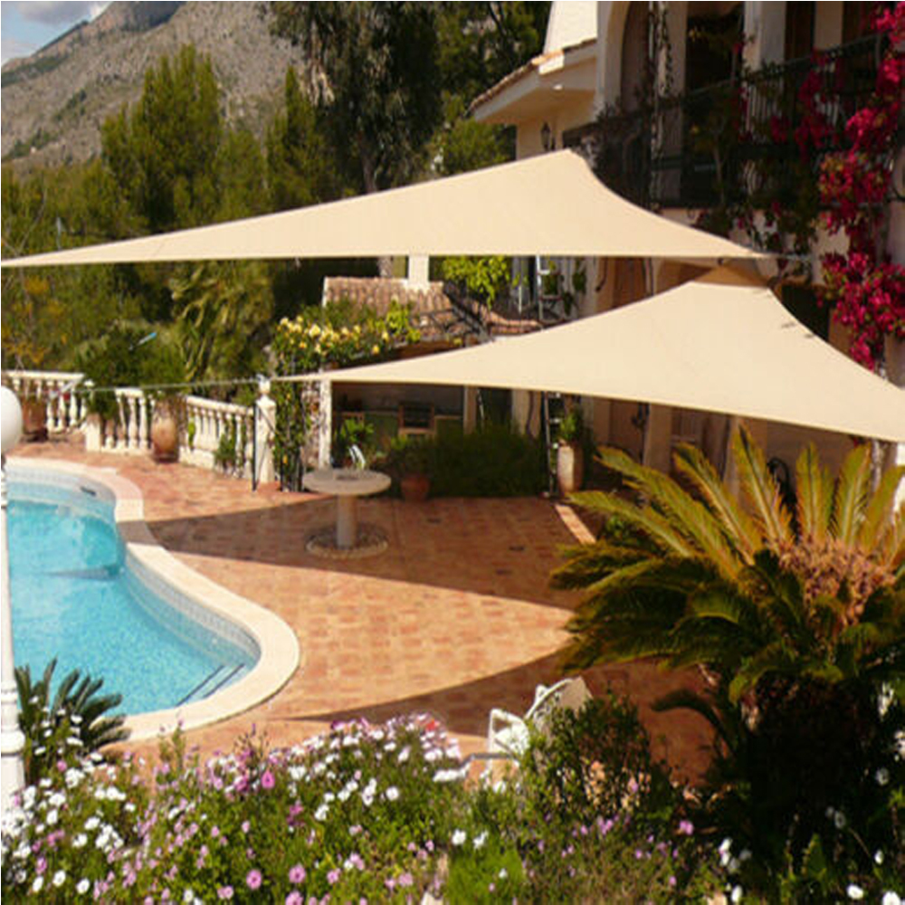Waterproof Sun Shelter Triangle Sunshade Protection Outdoor Canopy Cover Garden Patio Pool Shade Sail Awning Camping Sun Shade