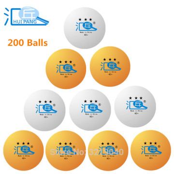 HUIPANG 3 Star Table Tennis Ball 40+ New Material 200PCS PingPong Balls Orange/White
