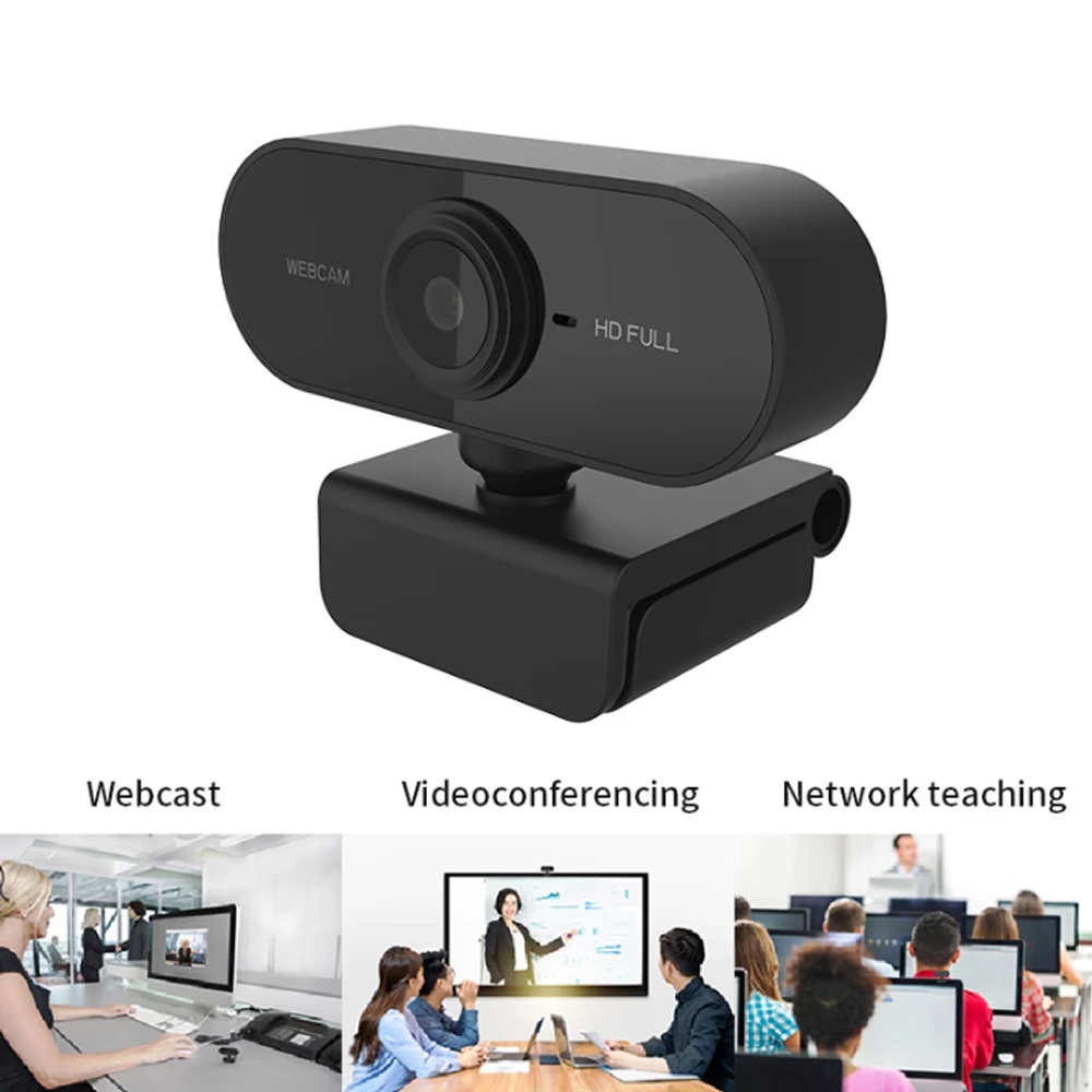 Oaoyeer HD1080P Webcam Mini Computer PC WebCamera with Microphone Auto Focus USB Cameras Rotatable Web Camera for Computer