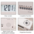 Digital LCD Rotation Projector Projection Alarm Clock Ceiling Display 12/24 H Desk Table Clock Temperature For Bedrooms