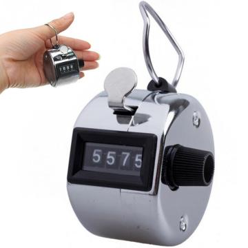 Brand New Portable Hand Held 4 Digits Accurate Tally Counter/Clicker Silver