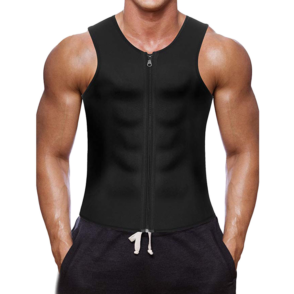 Men Tank Tops Black Bodybuilding Zipper Up Musculation Fitness Men Sport Tank Vest Tops Men Workout Sportwear Gym Tank #20