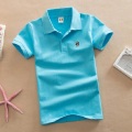 Solid Fashion Boys Polo Shirts 3-15 Years Children Polo's Tops Short Sleeve Summer Baby Boy Clothes Shirt Cotton Jersey Tees