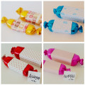 Colorful shaped Silk cloth and paper candy box