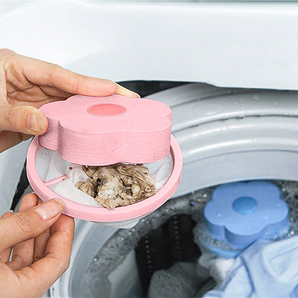 Home Catchers Household Merchandises Floating Lint Hair Catcher Mesh Pouch Washing Machine Laundry Filter Bag