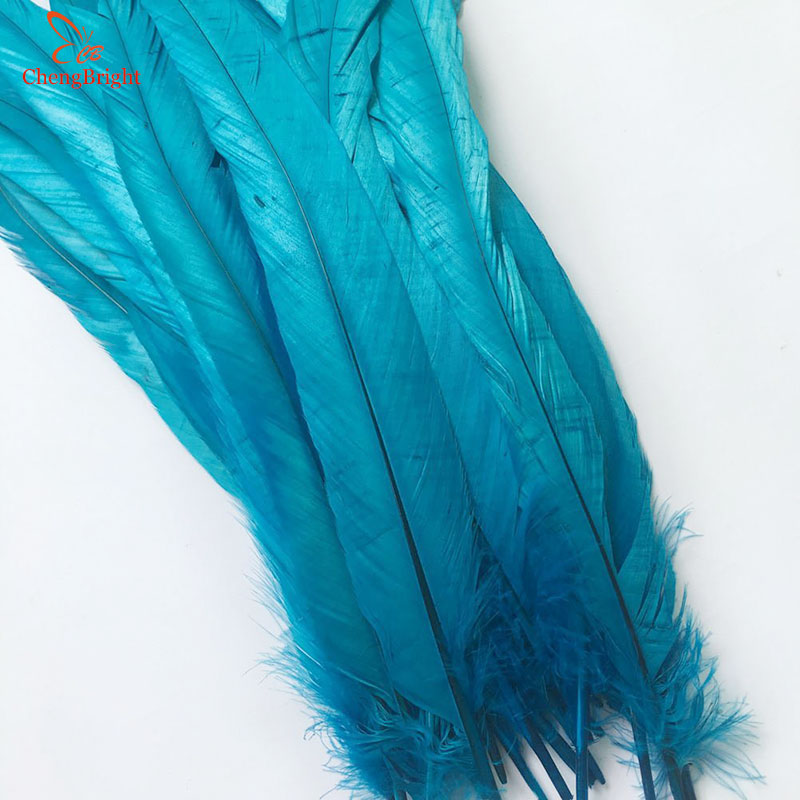 ChengBright Wholesale Nice 50PCS 12-14Inch Real Rooster tail Feathers For Decoration Craft Feather Christma Diy Pheasant Feather