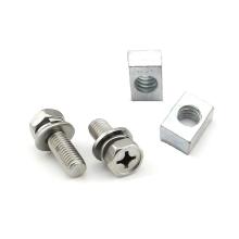 Stainless Steel Motorcycle Battery Terminal Bolts M5X10mm M5X12mm M6X12mm M6 x16mm Bolt Square Nut Kit Scooters