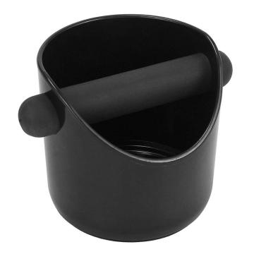 Non-slip Coffee Grounds Recycling Box Black Detachable Knock Bar Coffee Machine Powder Residue Bucket ABS Rubber Deep Bowl
