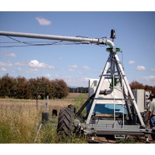 Irrigation machines with convenient transportation, installation, and tensile strength Aquaspin