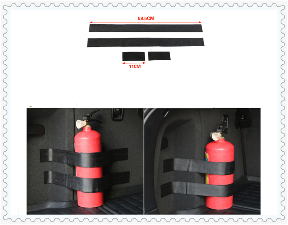 Car accessories parts fire extinguisher belt line fixing bracket velcro for BMW all series 1 2 3 4 5 6 7 X E F-series E46 E90