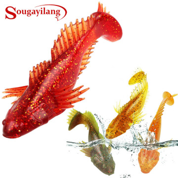 Sougayilang 4pcs Fishing Bait Soft Lure Lifelike Big Fishing Lure 20g/12cm Artificial Fishing Bait Worm Saltwater Pesca Isca