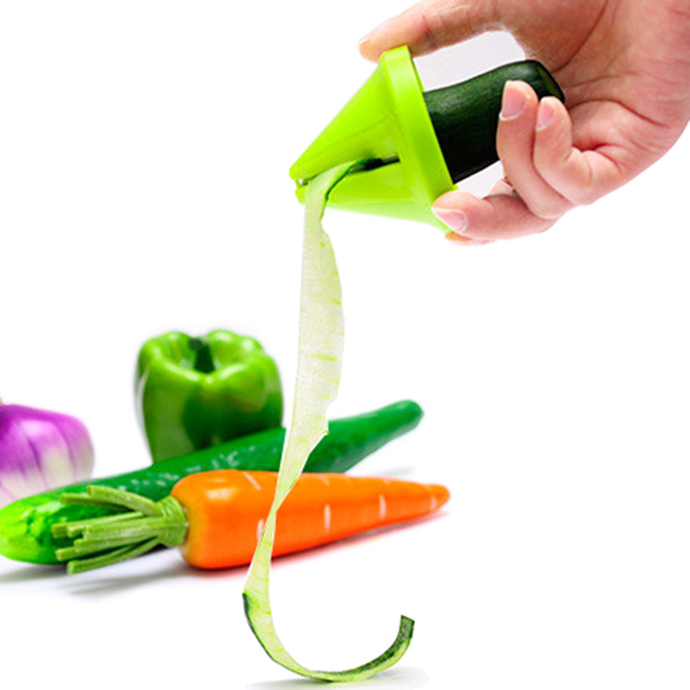 Kitchen Funnel Model Spiral Slicer Vegetable Shred Carrot Radish Cutter #XTN