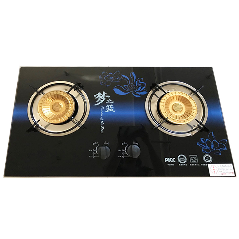Liquefied gas cooktop Dual-cooker Cooktop Toughened Glass Full Inlet Air cooktop kitchen appliances