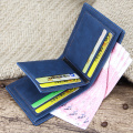 Men's Wallet Money Bag Solid Color Leather Business Short Wallet Famous Vintage Male Walltes Purse
