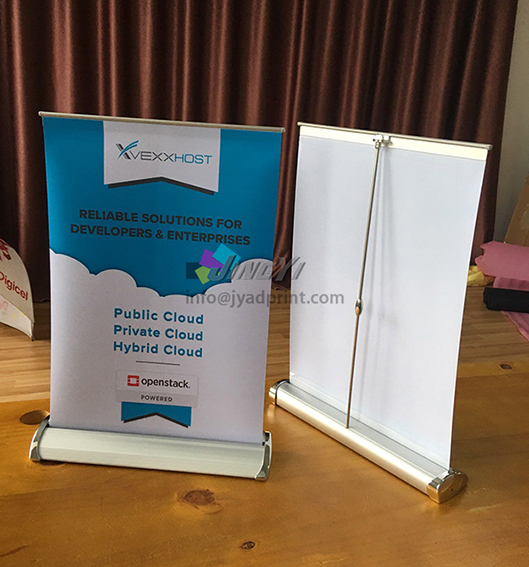 Small table aluminum alloy Roll up display banners with printed your logo