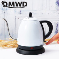 DMWD Long Mouth Stainless Steel Boiling Electric Kettle 1L Powerful Hot Water Boiler Pot Safety Auto-off Function Heating Teapot