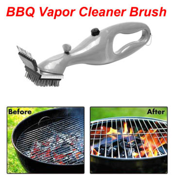 New Stainless Steel BBQ Grill Brush Outdoor Barbecue Grill Cleaner Steam Power Cleaning Brush BBQ Accessories