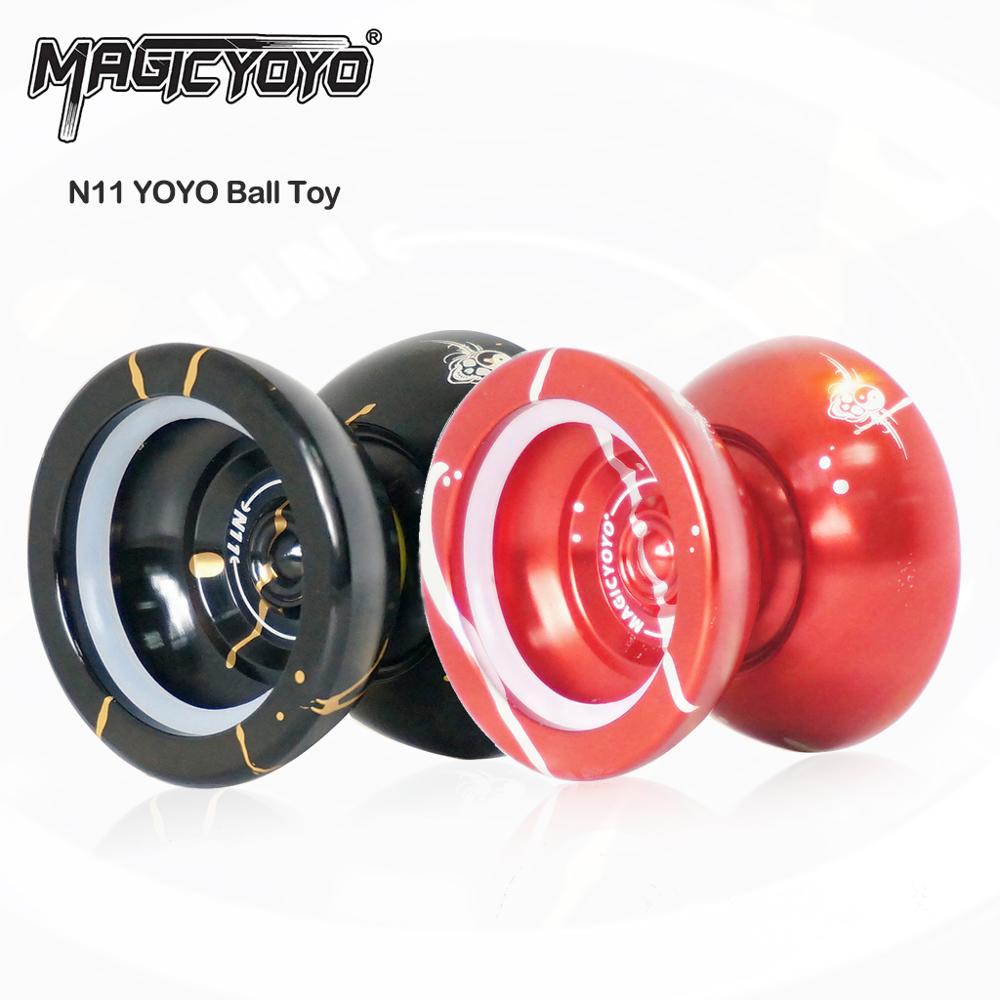 MAGICYOYO N11 Aluminum Alloy Metal Professional YoYo Ball D54mm Width 42mm 8- ball bearing with rope YO-YO Toys Gift For Kids