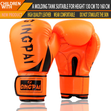 GINGPAI PU Boxing Gloves Men Women Kids Kick Muay Thai Sandbags Sanda Training Equipment Punch Sparring Mitts Sports Accessories