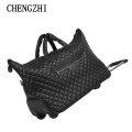 CHENGZHI 18" inch carry on women hand luggage boarding cabin travel trolley bag on wheels