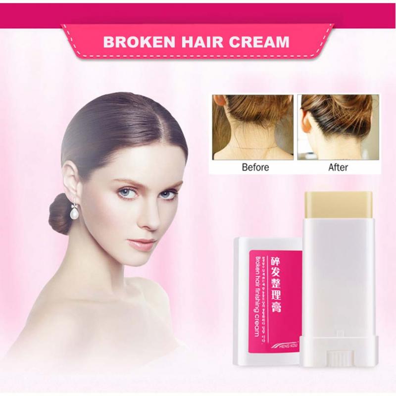 Practical Women Small Broken Hair Finishing Cream Portable Refreshing Styling Fix Wax Stick with Comb TSLM1