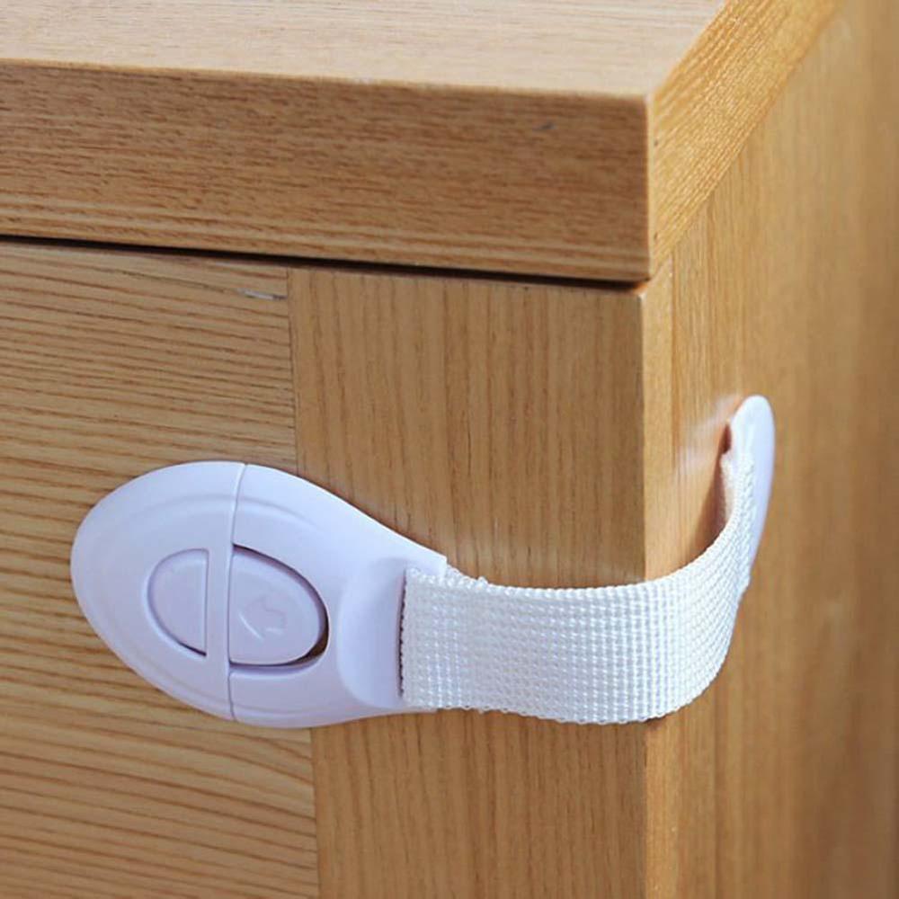 10 Pcs/lot Child Protection Baby Safety Plastic Child Lock Infant Security Door Stopper Castle Drawer Cabinet Toilet Safety Lock
