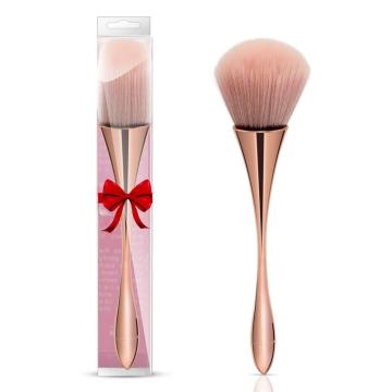 4pcs Large Powder Mineral Brush, Kabuki Blush Brush Loose Powder Brush Mixed Multi-Function Makeup Brush (Golden)