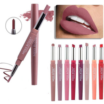 Hot Sale 20 Color Matte Lipstick Lip Liner 2 in 1 Brand Makeup Lipstick Matte Durable Waterproof Nude Red Lipstick Lips Make Up