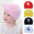 Knot Baby Hat Spring Autumn Kids Girl Boy Bonnet Hat Solid Color Children Turban Soft Toddler Beanie Cap Baby Accessories