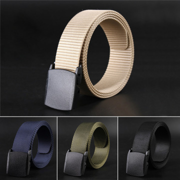 Tactical Outdoor Canvas Belt Hiking Camping Safety Waist Support Hunting Sports Wearable Breathable Military Tactical Belt