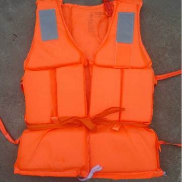 1pc Orange Useful Prevention Flood Adult Foam Swimming Life Jacket Vest + Whistle outdoor rescue aid supplies