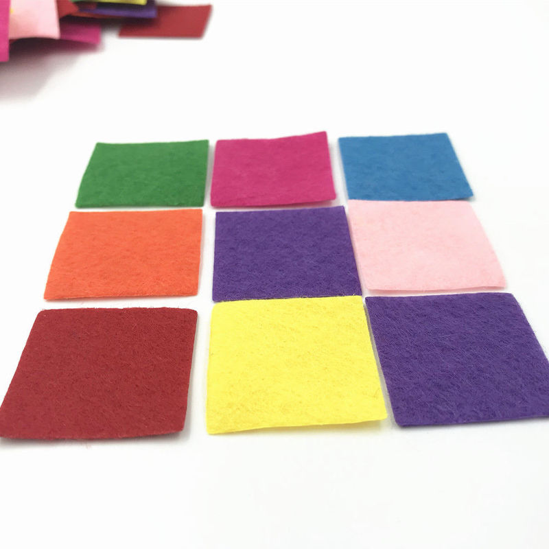 DIY 200pcs Mixed Colors Die Cut Square Felt Appliques scrapbooking decoration 30MM