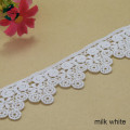 3.5cm white 100% cotton embroidery lace french lace ribbon fabric guipure diy trims warp knitting sewing Accessories#3267