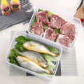 Kitchen Storage Box Food Organizer Refrigerator Fresh-keeping Storage Box Fruit and Vegetable Container Drainable Stackable