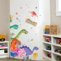 Hand Paint Style Cartoon Door stickers Animal Wall Stickers for Kids RoomArt Design Decorative Stickers Wall Decals Home Decor