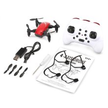 2.4G Mini RC Drone S9 No Camera Foldable Helicopter with Light Altitude Hold Headless H/L Speed Switch Remote Control Quadcopter