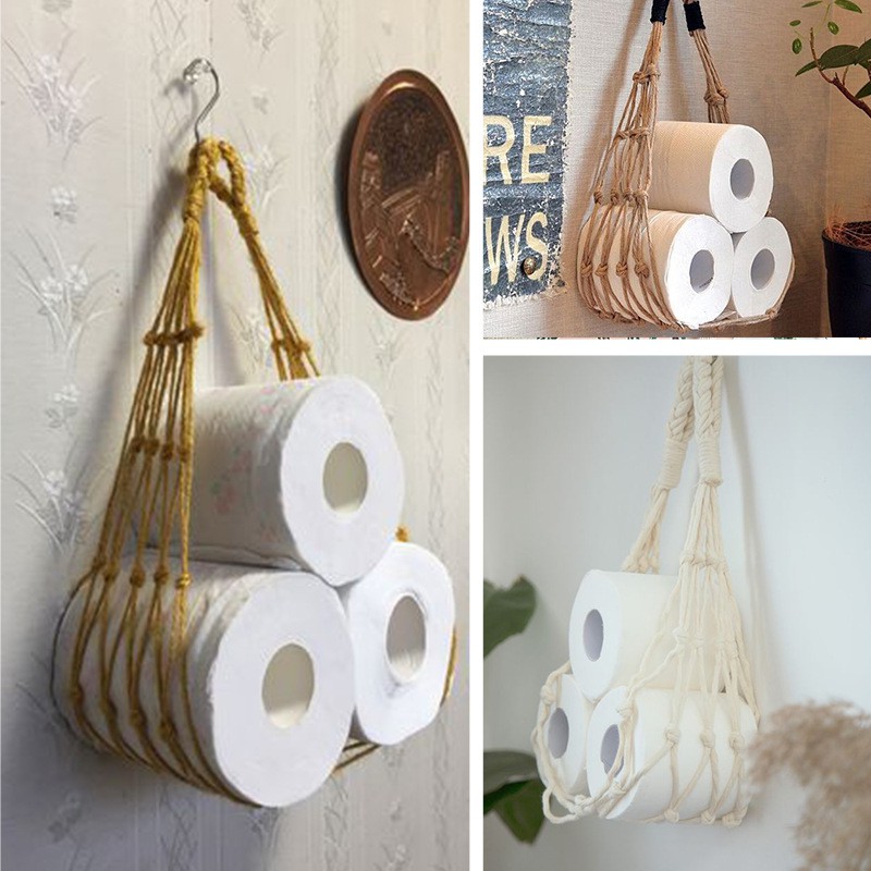 Cotton Woven Magazine Rack Bohemian Magazine Storage Holder Basket For Books Newspapers Notebook Paper Towel Home Decor