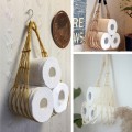Cotton Woven Magazine Rack Bohemian Magazine Storage Holder Basket For Books Newspapers Notebook Paper Towel Home Decor
