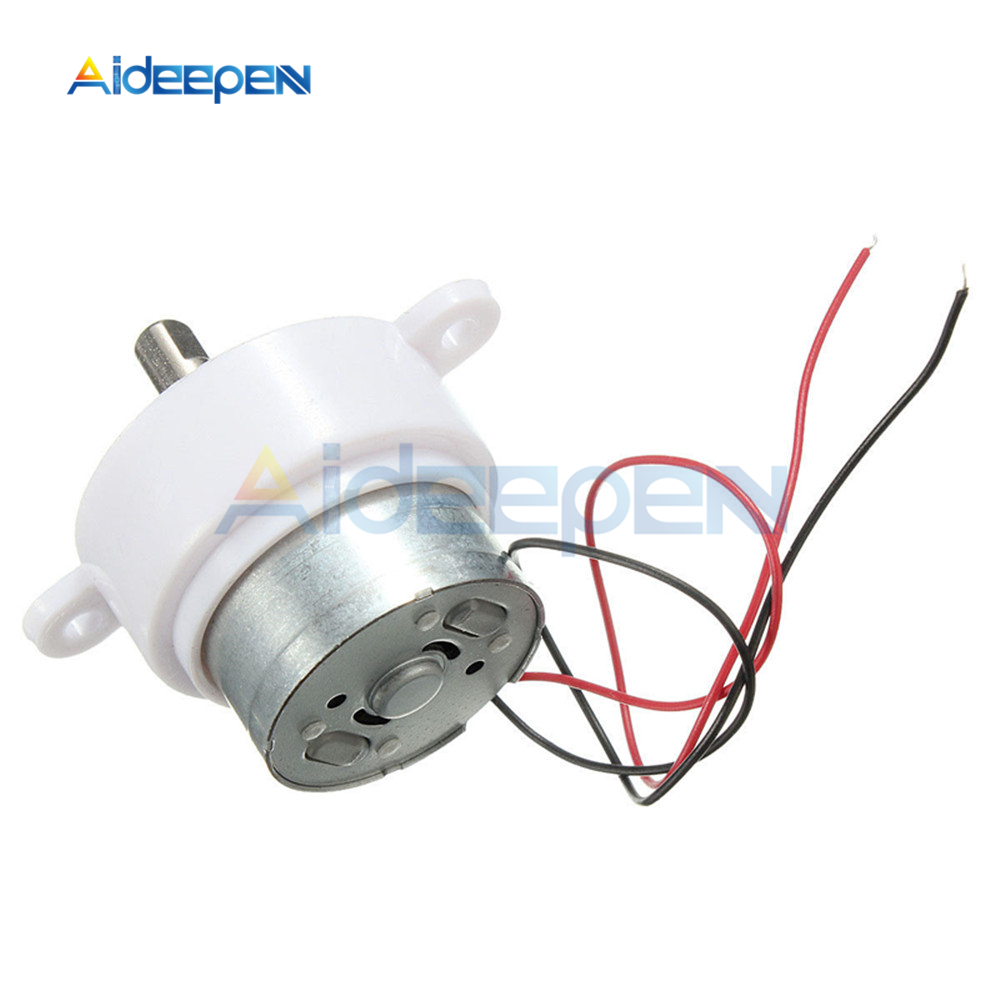 DC 12V High Torque Gear Motor Geared Box S30K Reduction Motor 14RPM 2 Wires for Electronic Toys Fan
