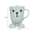 1Pc Bathroom Tumbler Mouthwash Cup Wheat Straw Cartoon Animal Toothbrush Cup Portable Toothbrush Holder Cup Bathroom Suppliers