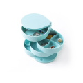 1 Pc Multilayer Advanced Rotating Plastic Jewelry Box Organizer Storage Storage Box 4 Layer For Women Storage Zipper Jewelers
