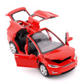 High Simulation 1:32 Tesla MODEL X 90 Alloy Car Model Diecasts Toy Vehicles Toy Cars Boy Toys Pull Back Flashing Sound Kid Gifts