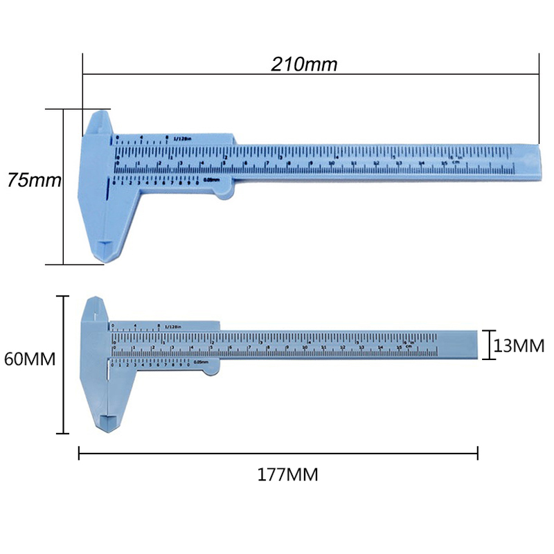 6 Inch 0-150mm Caliper Measuring Tool LCD Display Digital Vernier Caliper Measuring Instrument Plastic Vernier Caliper