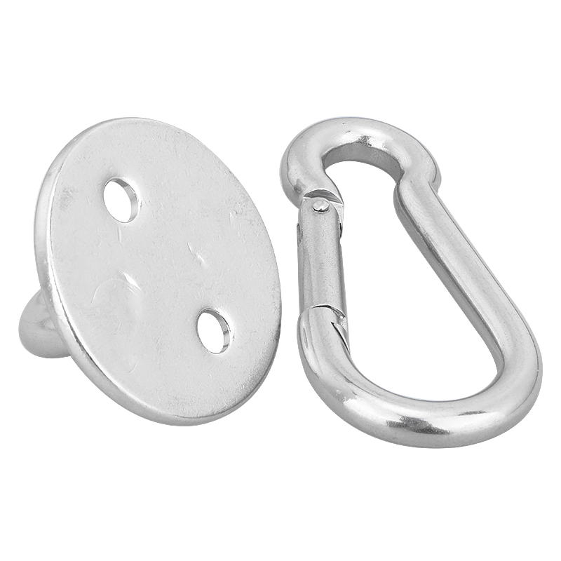 304 Stainless Steel U-shaped Hook Base Ceiling Leisure Sofa/Sandbags/Hammocks/Fans Fixed Hook 50mm Spring shap Quick hook Chain