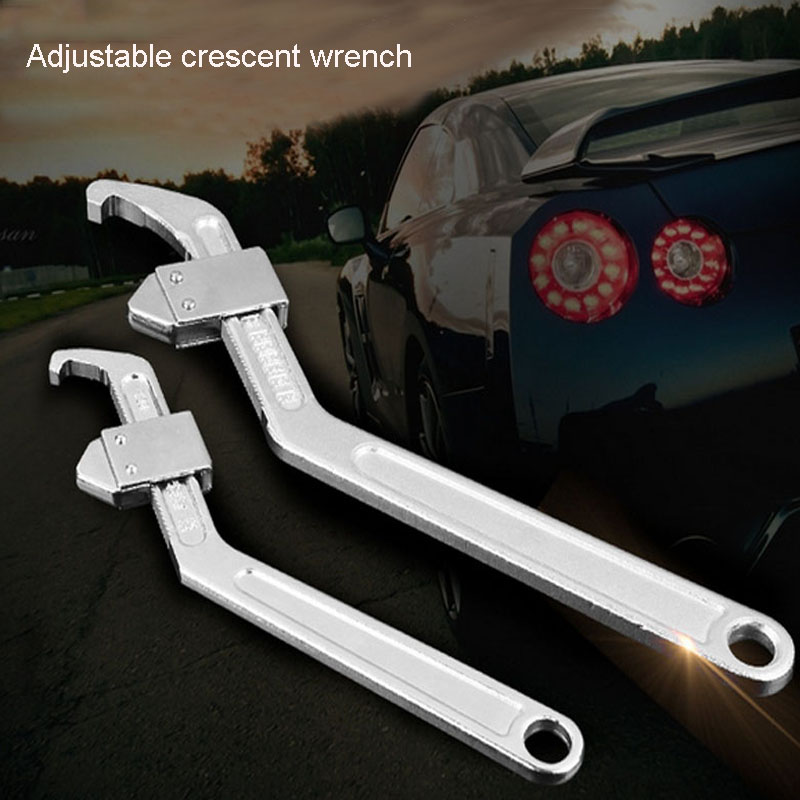 Side hole hook Hook Wrench Adjustable Wrench Square Pin Head Universal Round nut Wrench 35-165mm Spanner Hand Tool Multi Tools