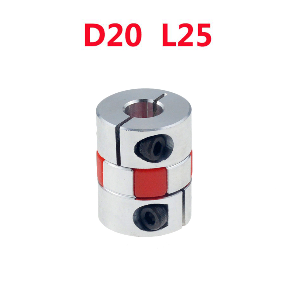 1PC XB Coupler Aluminium Plum Flexible Shaft Coupling D20 L25 Motor Connector Flexible Coupler 5/6/6.35/8mm