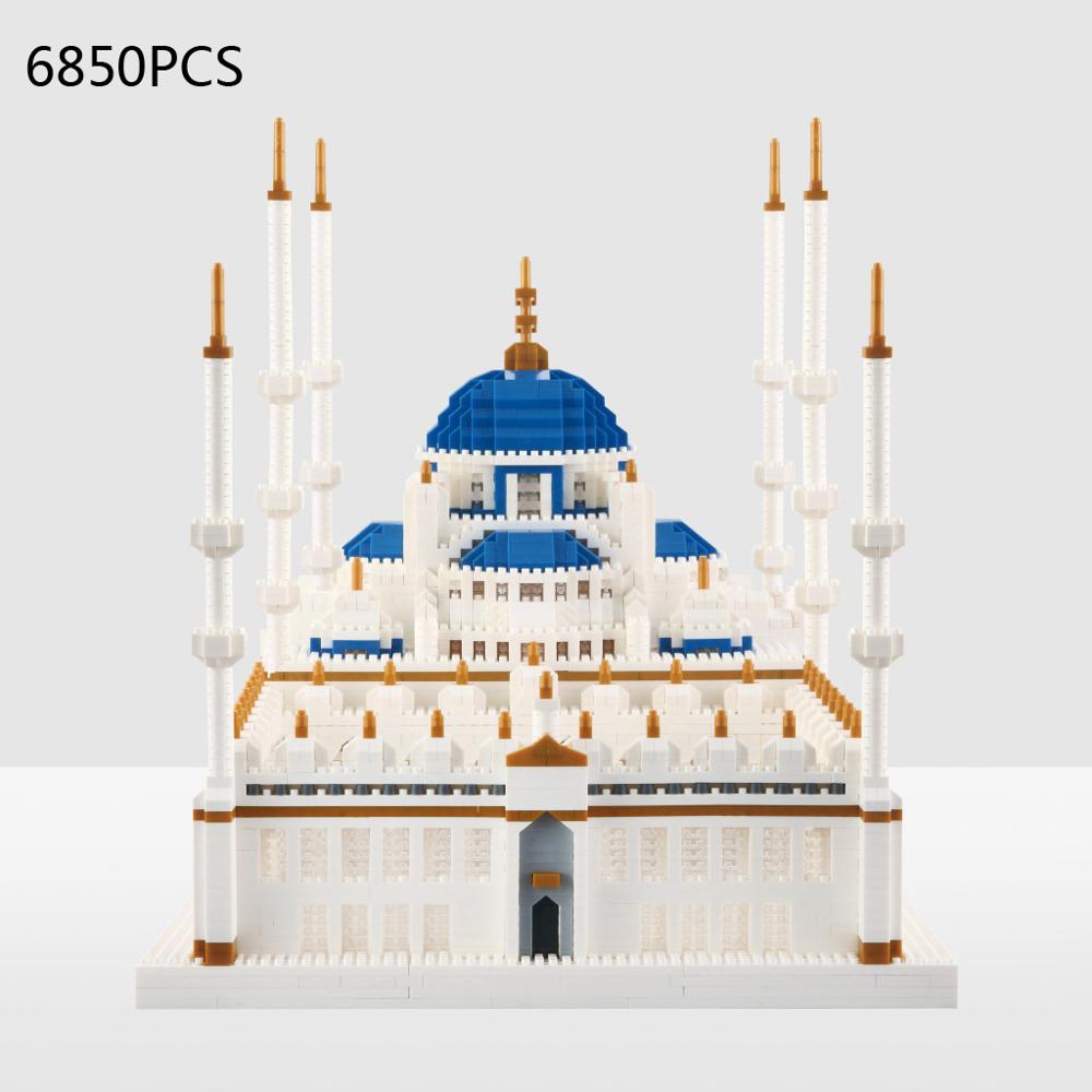 World famous Historical Architecture Constantinople micro diamond block Turkish Castle building brick nanobricks toys collection