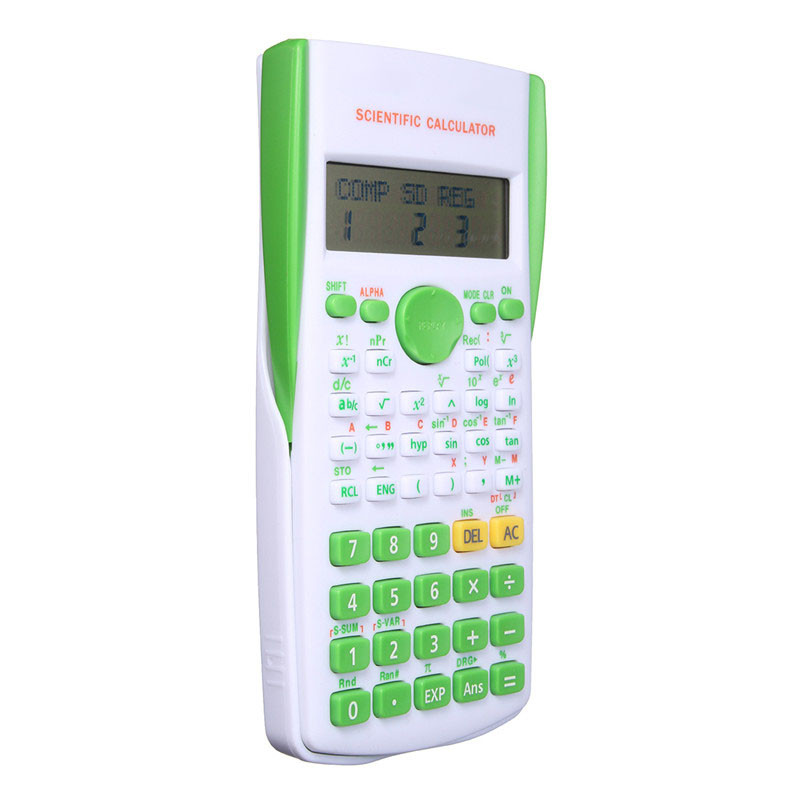 Freeship Scientific Calculator Portable Electronic Calculadora Cientifica Students Function Supplies 12 Digital Counter Office